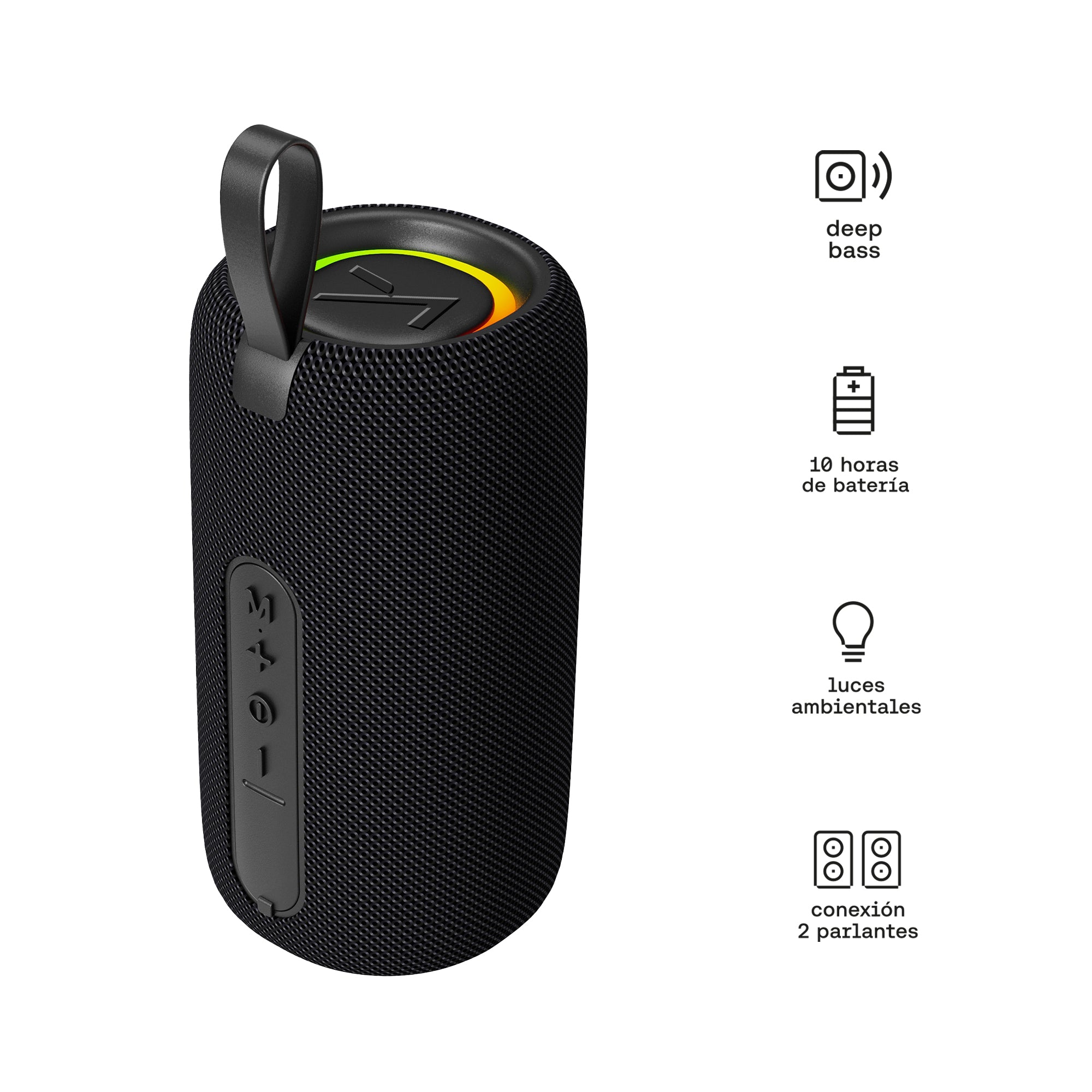 Parlante Bluetooth ECHOBOOM-M1 300W con Luces RGB