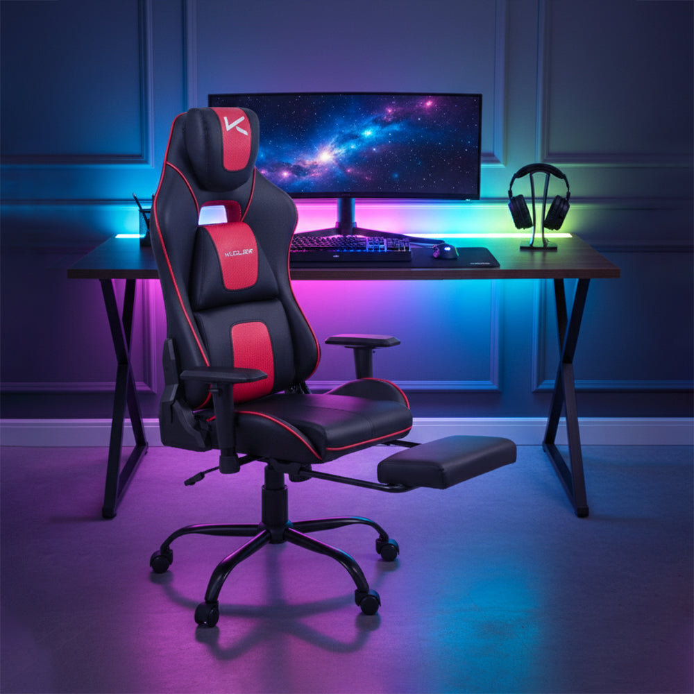 DRAKTAR -RN – Silla Gamer Premium 180° · Base Metálica · Brazos 3D · 150 kg