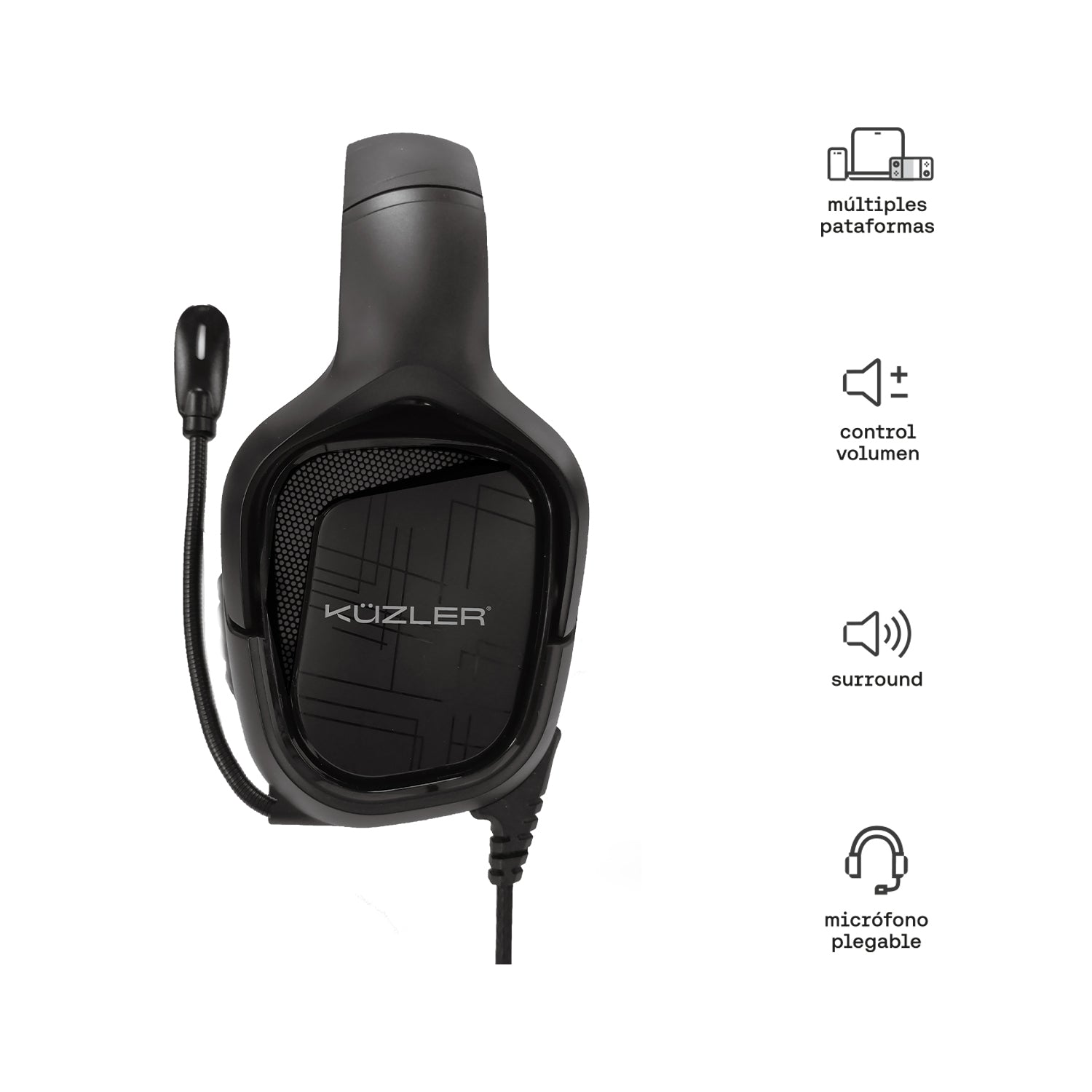 Audífono Gamer Multiplataforma de alta calidad HAWK-101