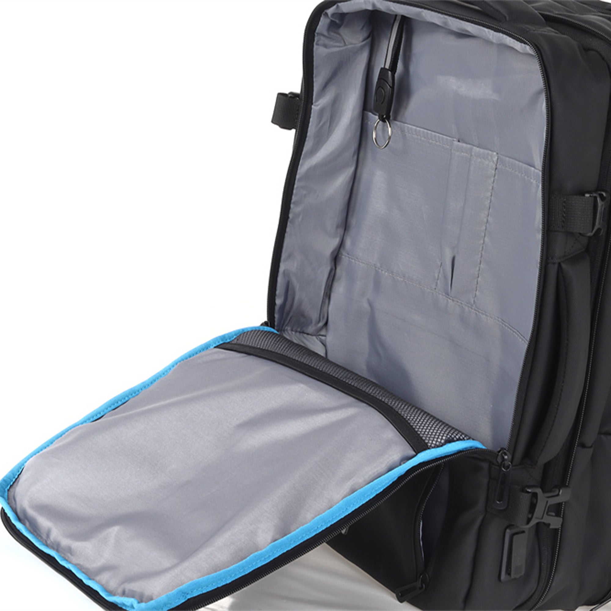 Mochila Premium viaje laptop 15.6" expandible con conector USB