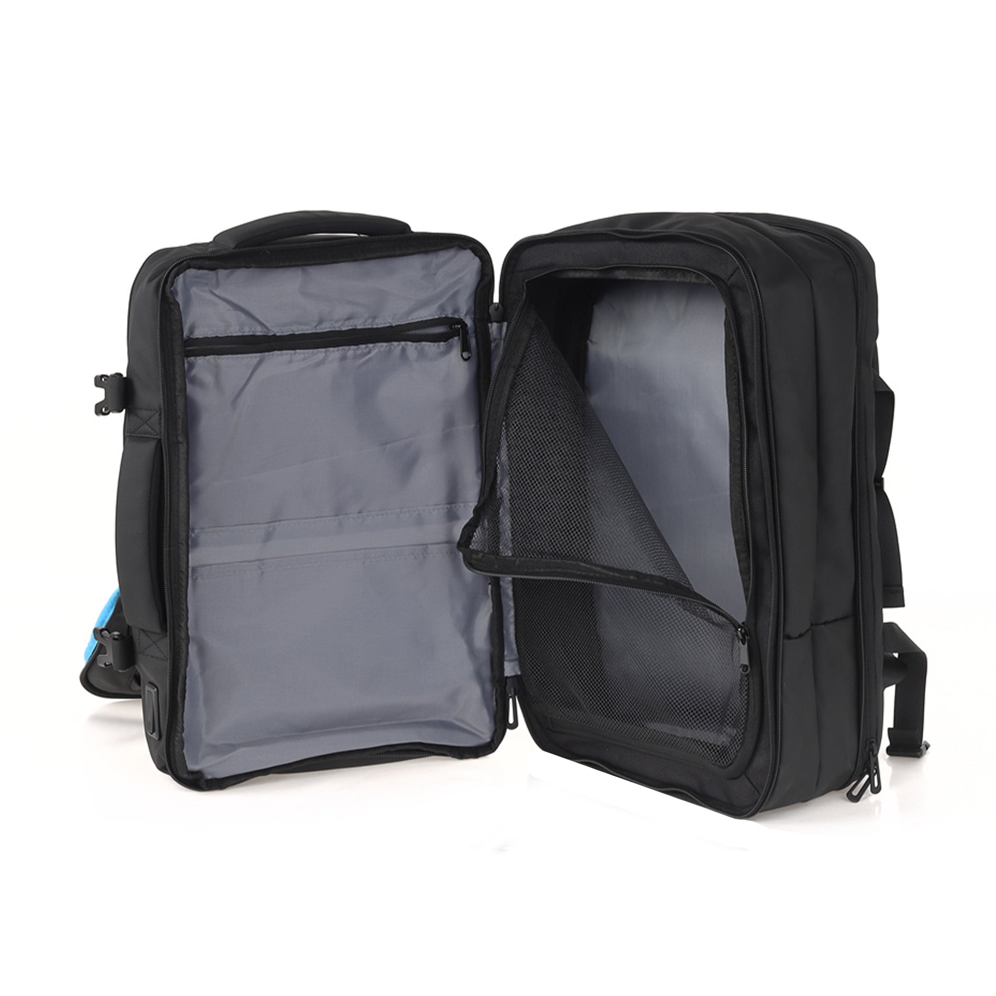 Mochila Premium viaje laptop 15.6" expandible con conector USB