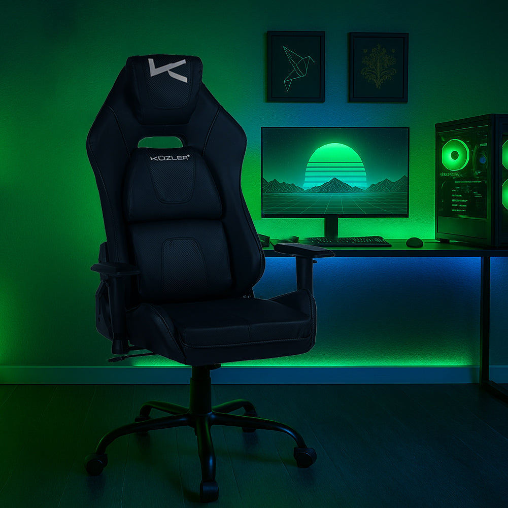 DRAKTAR -N – Silla Gamer Premium 180° · Base Metálica · Brazos 3D · 150 kg