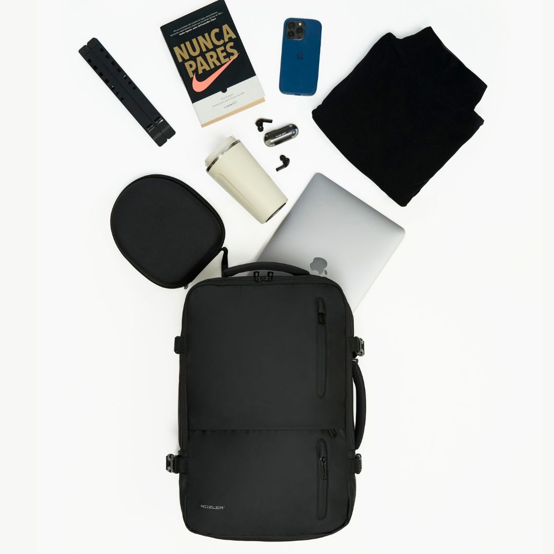 Mochila Premium viaje laptop 15.6" expandible con conector USB