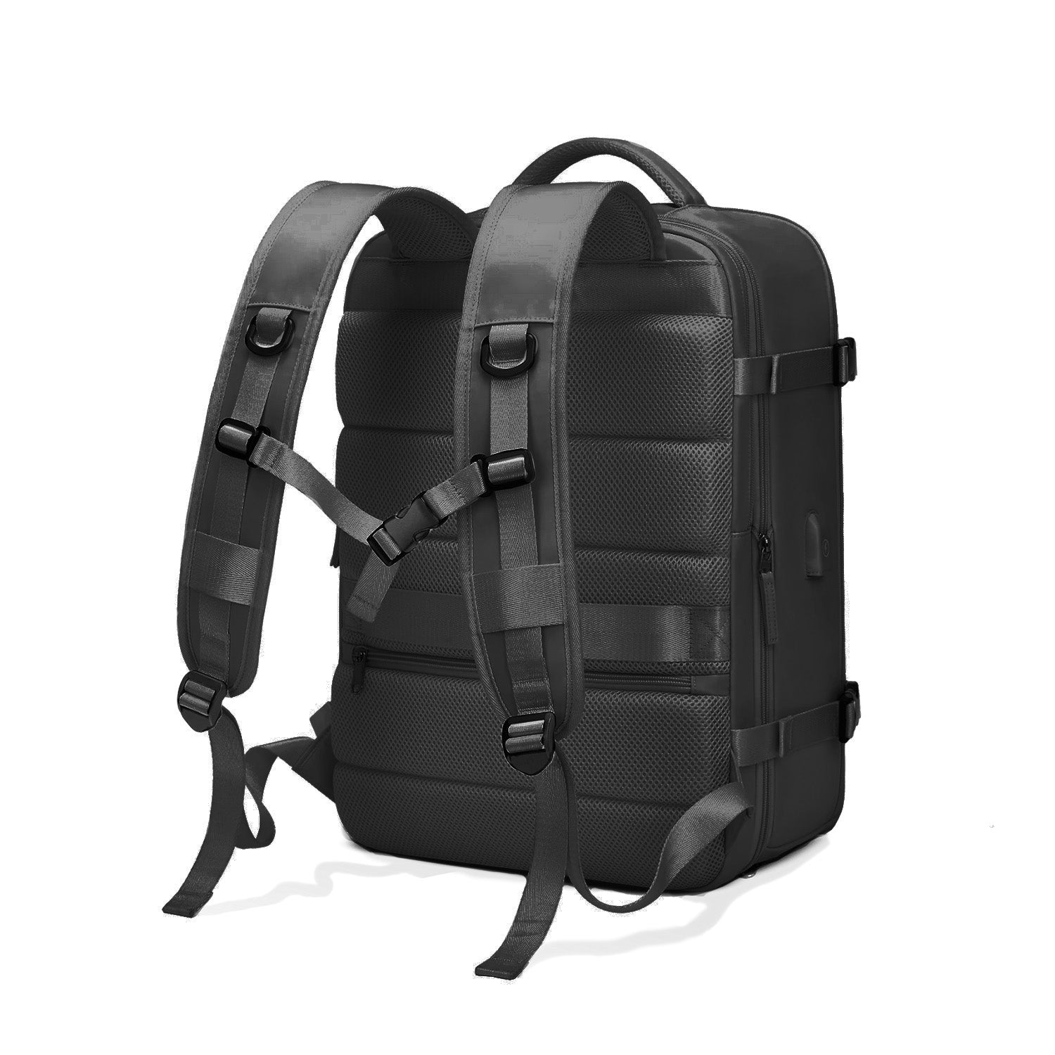 Mochila de viaje deportiva cabinera grande espaciosa negra Kuzler