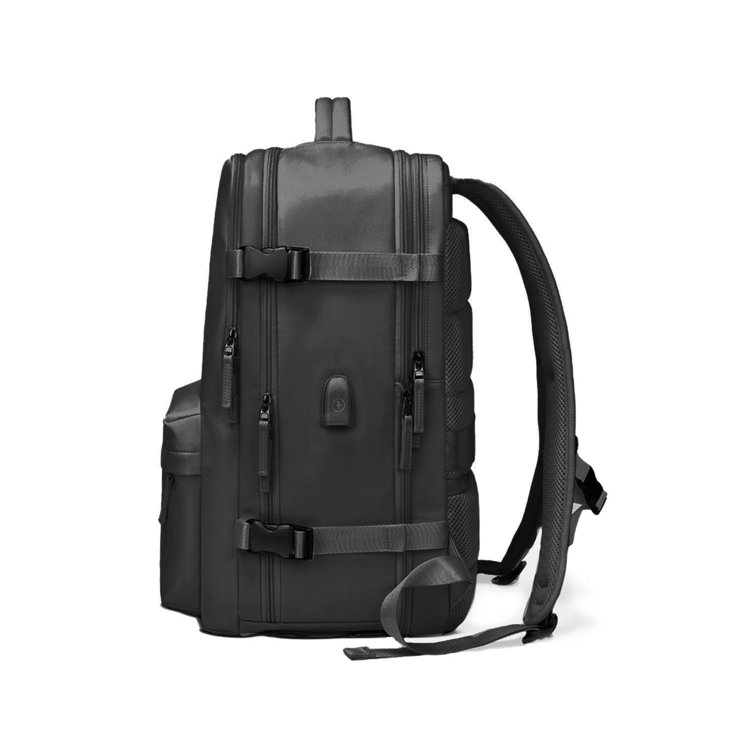 Mochila de viaje deportiva cabinera grande espaciosa negra Kuzler