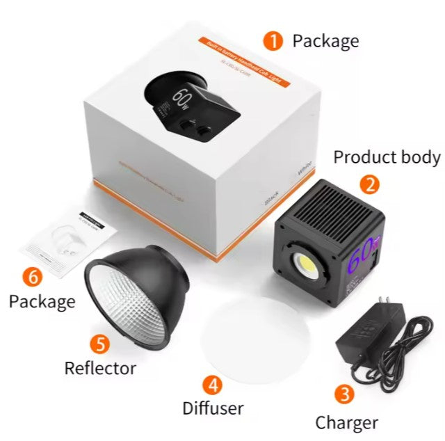 LUZ LED RGB COB 60 Watts