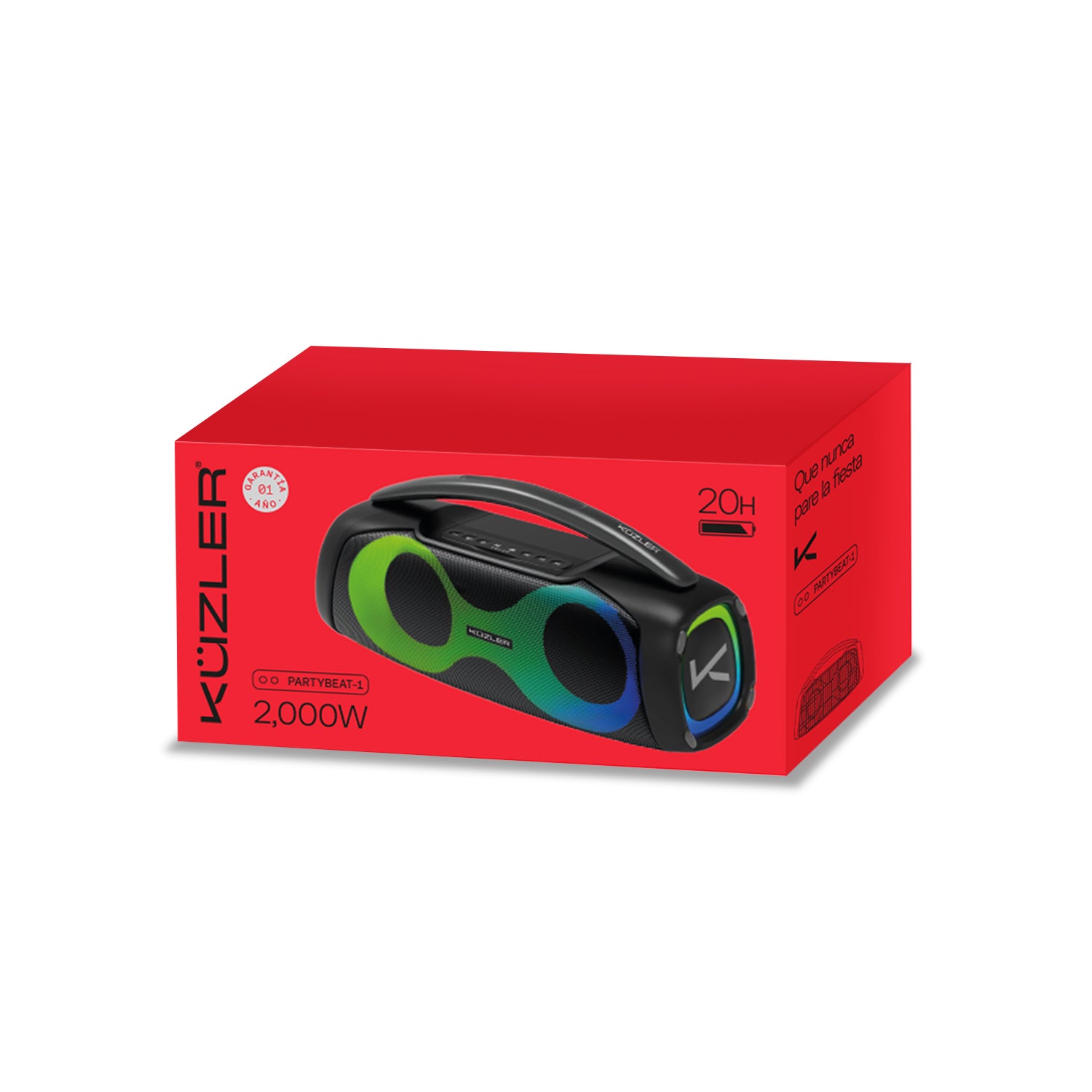 Parlante Bluetooth 20 horas 2000W PARTYBEAT-1