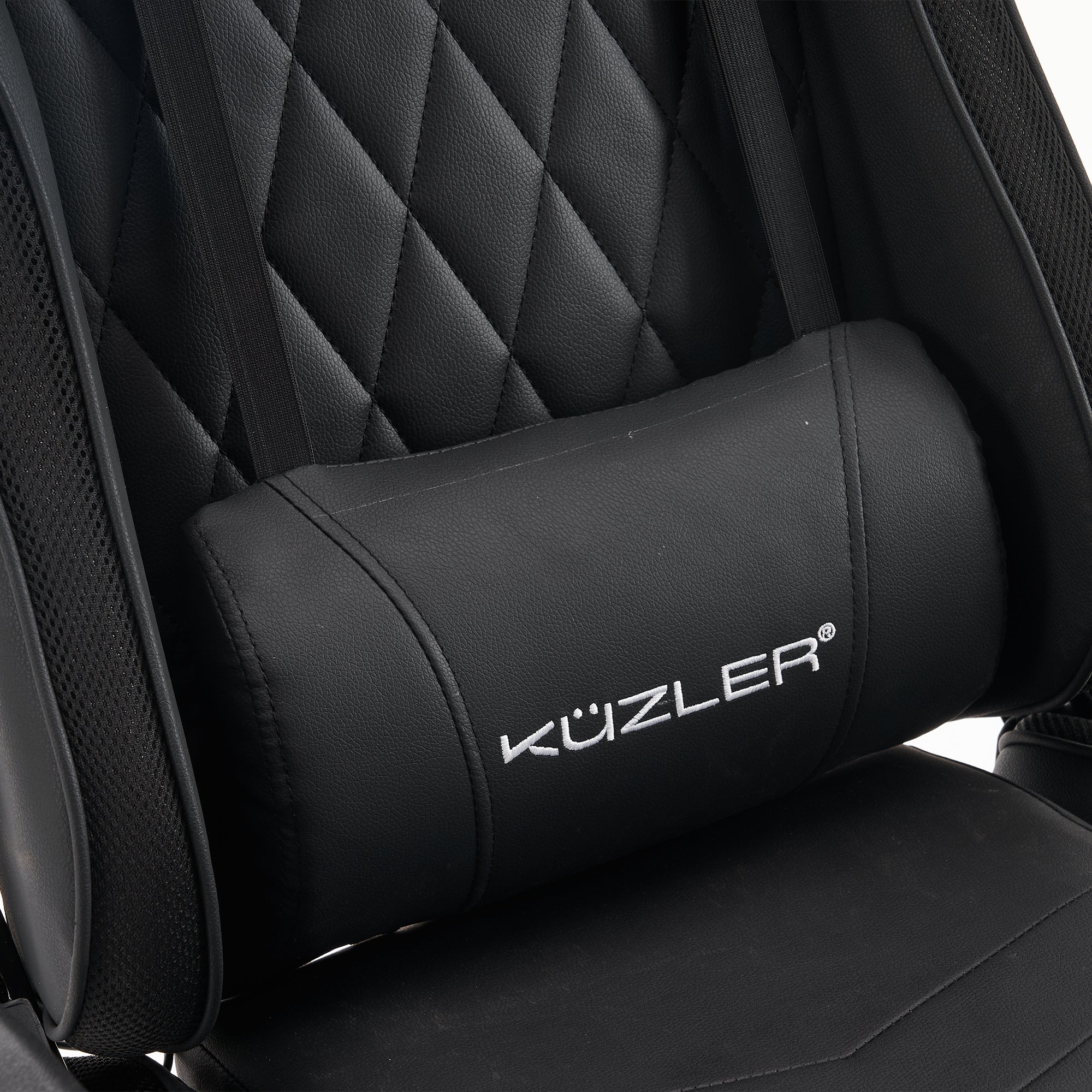 Silla gamer con luces LED y base metálica ergonómica ajustable