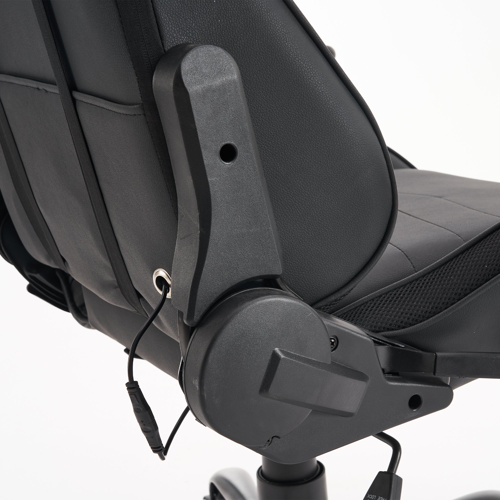 Silla gamer con luces LED y base metálica ergonómica ajustable