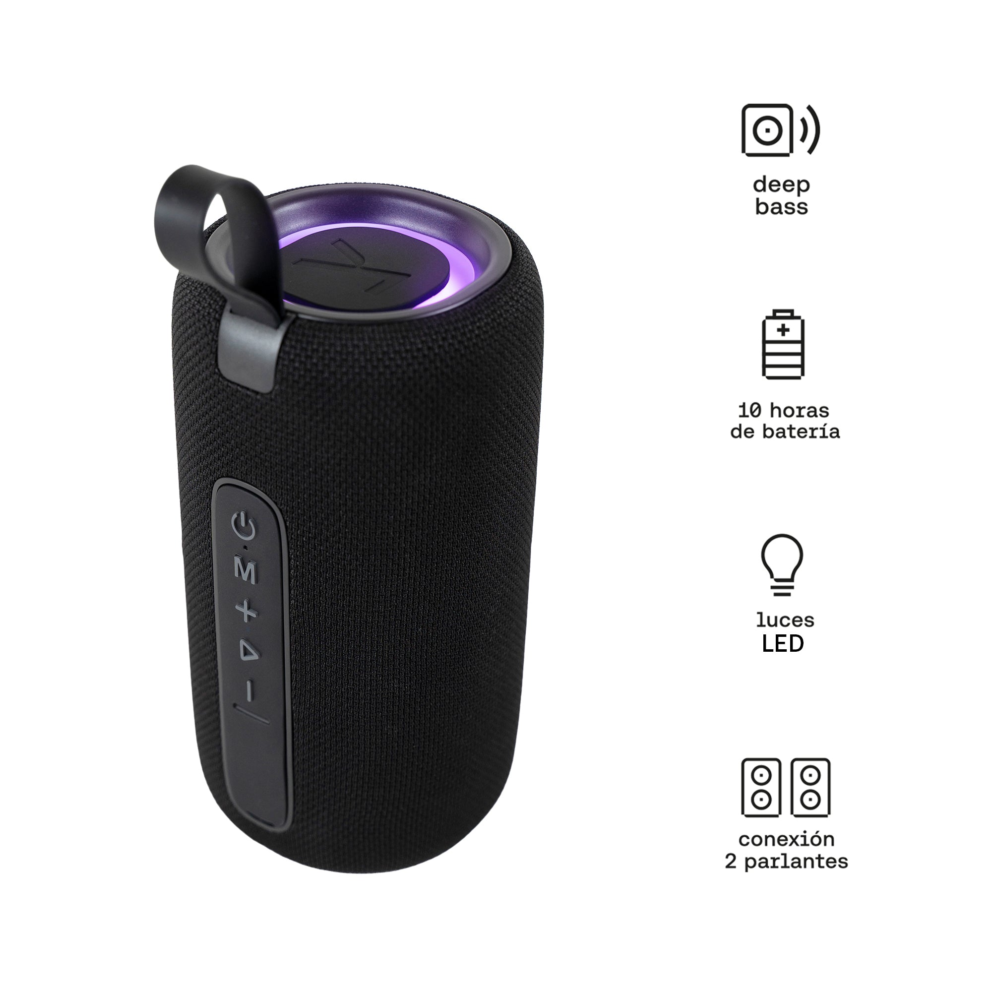 Parlante Bluetooth ECHOBOOM-L1 400W con Luces RGB