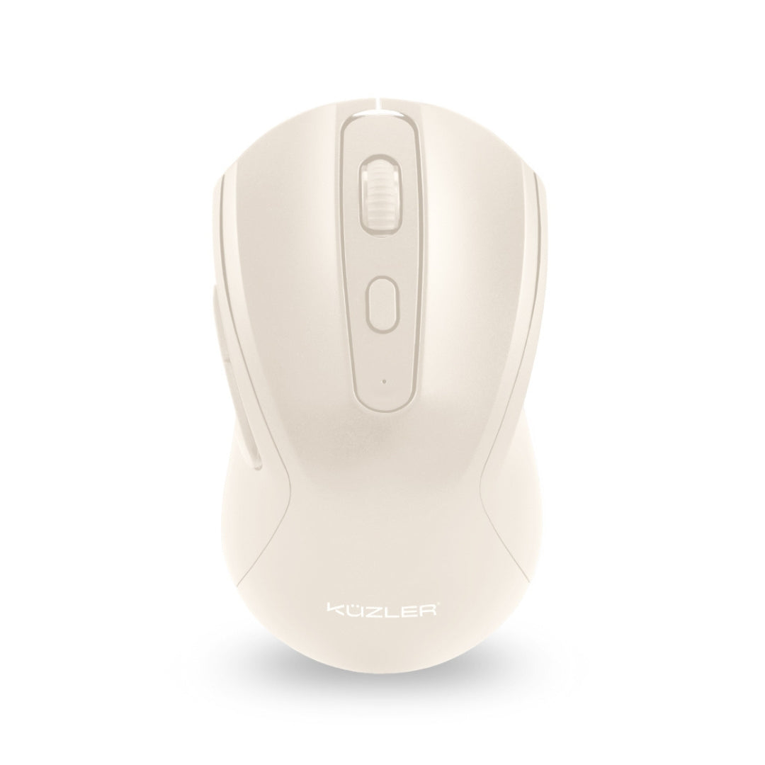 Mouse Inalámbrico Recargable Bluetooth color Beige FONZ-101B