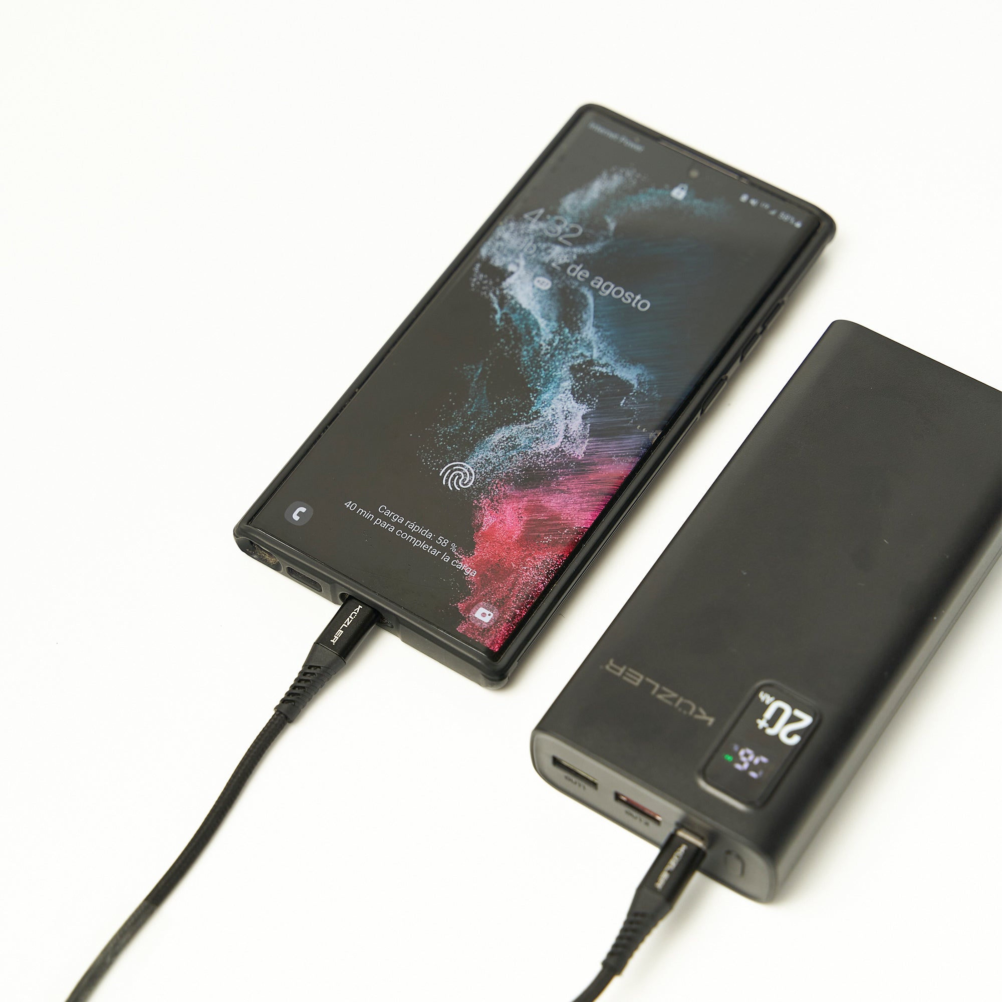 Powerbank 20,000 mah carga super rápida 22,5 w