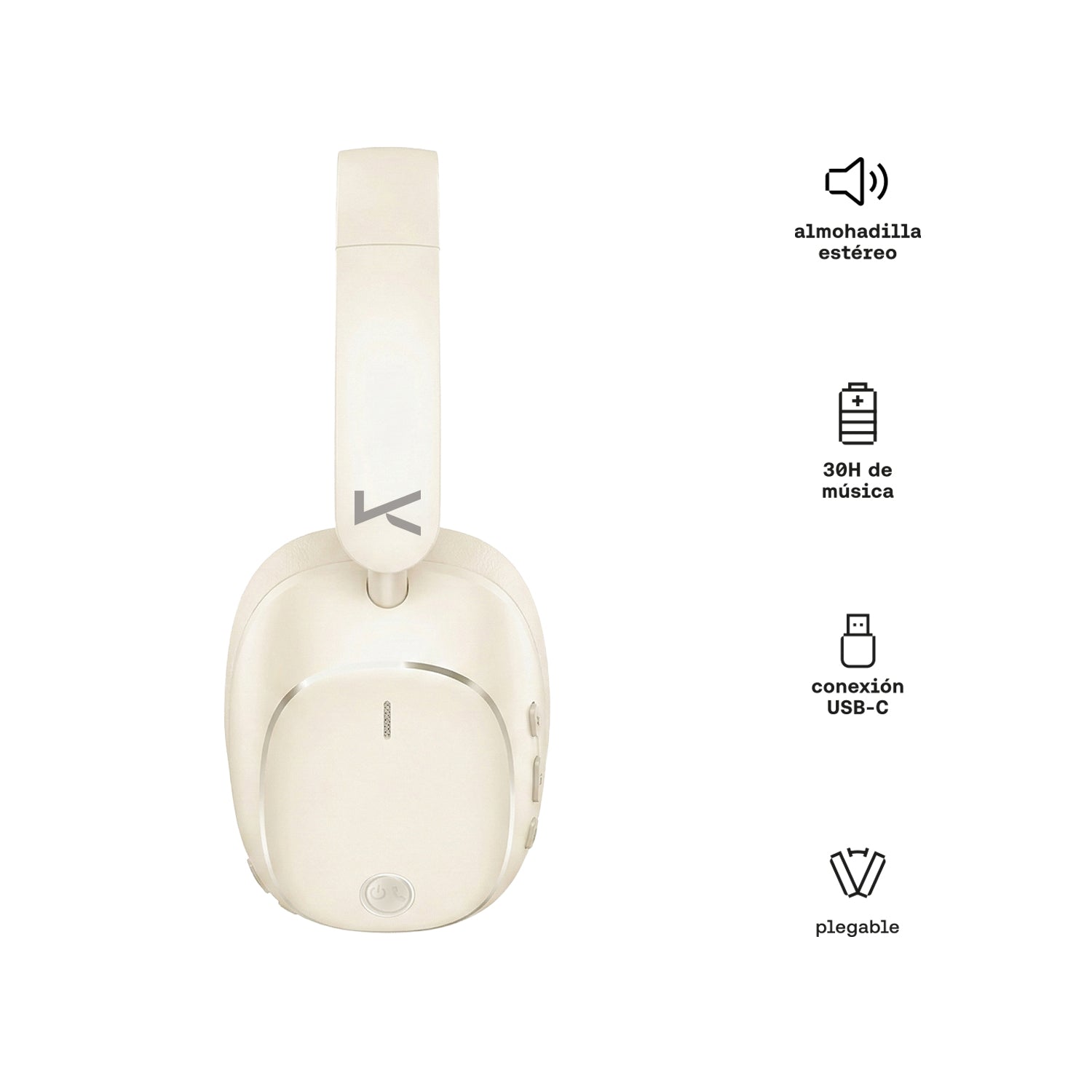 Audifono Overear Buetooth 30 horas CLAM-101