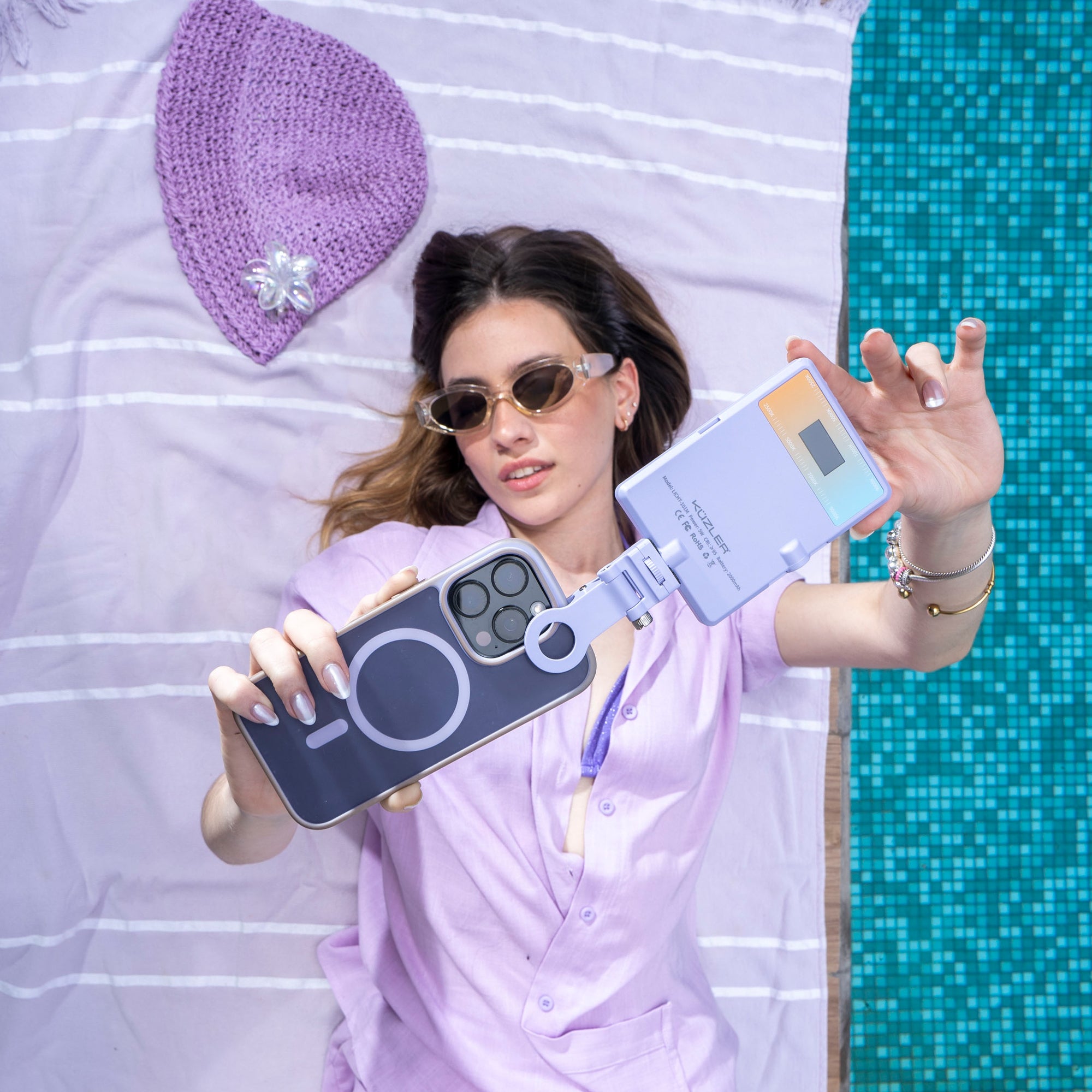 Luz Led Selfie Para Celular Alta Potencia Kuzler Licht-101M