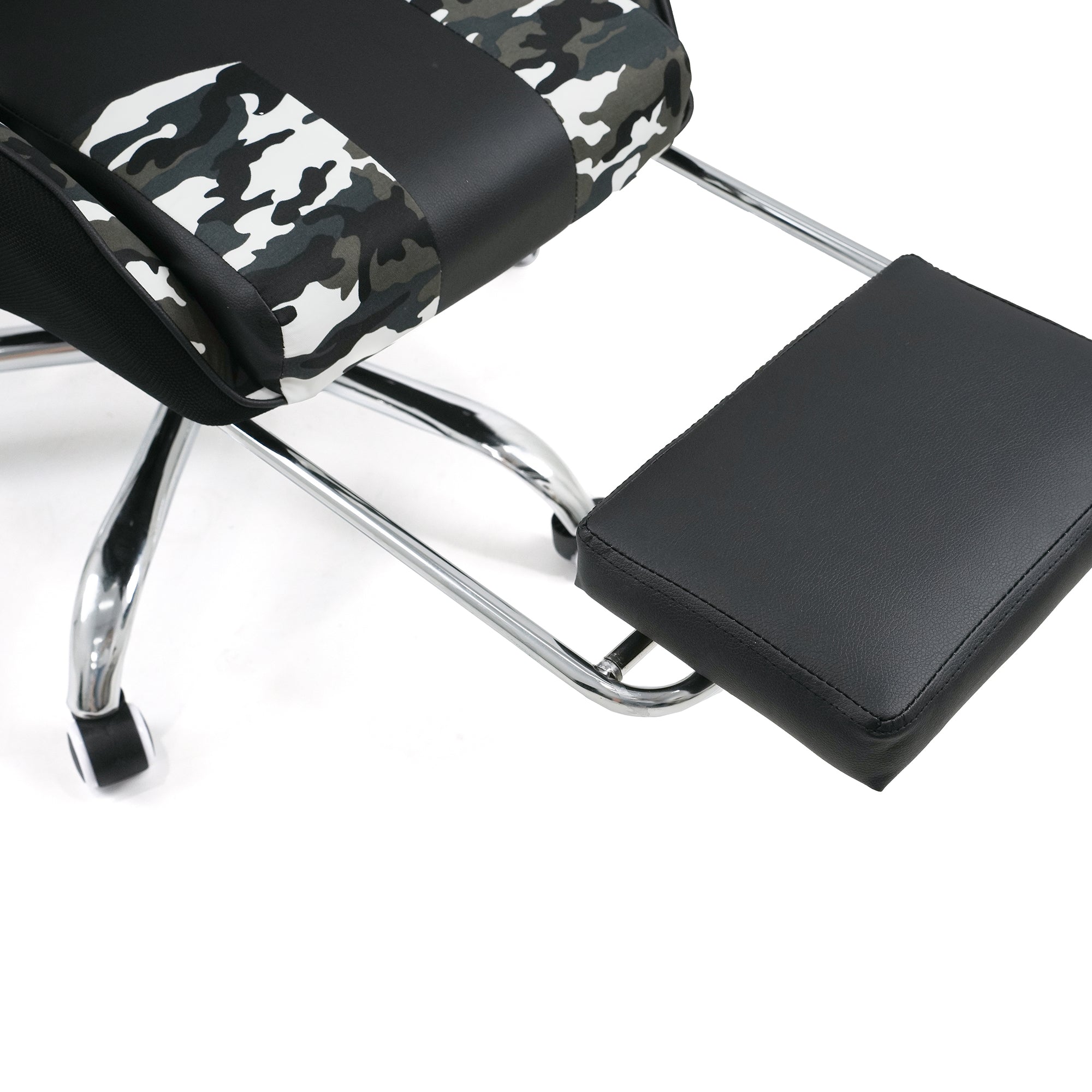 Silla Gamer Kuzler Camuflada Masajeador Lumbar Reposapiés y Base Metálica RIK-101CAMO