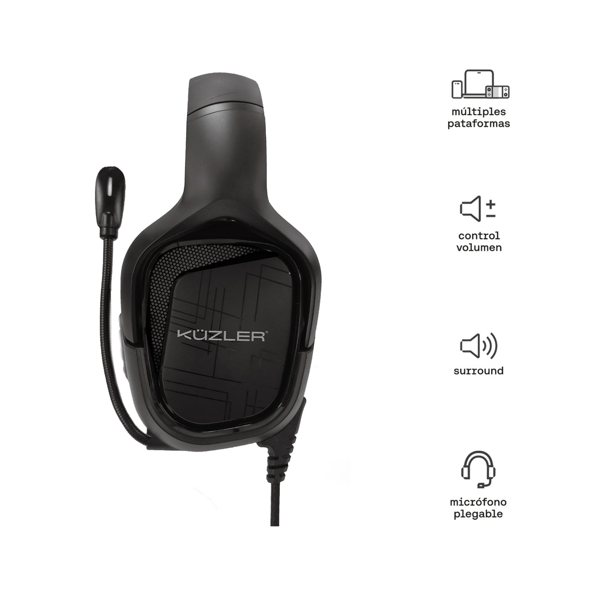 Audífono Gamer Multiplataforma de alta calidad HAWK-101