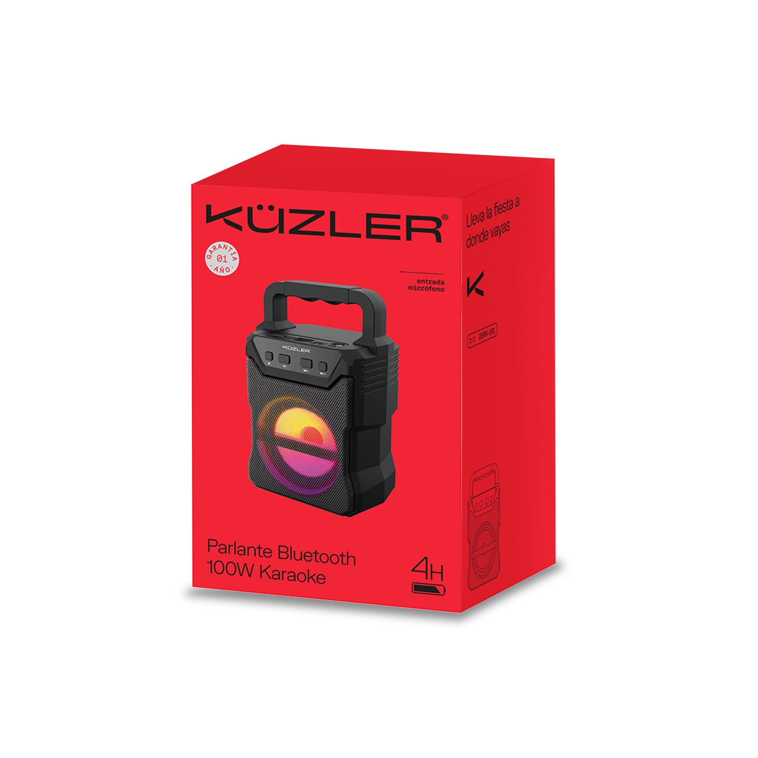 Parlante Bluetooth 4 Horas 100W DERK-101