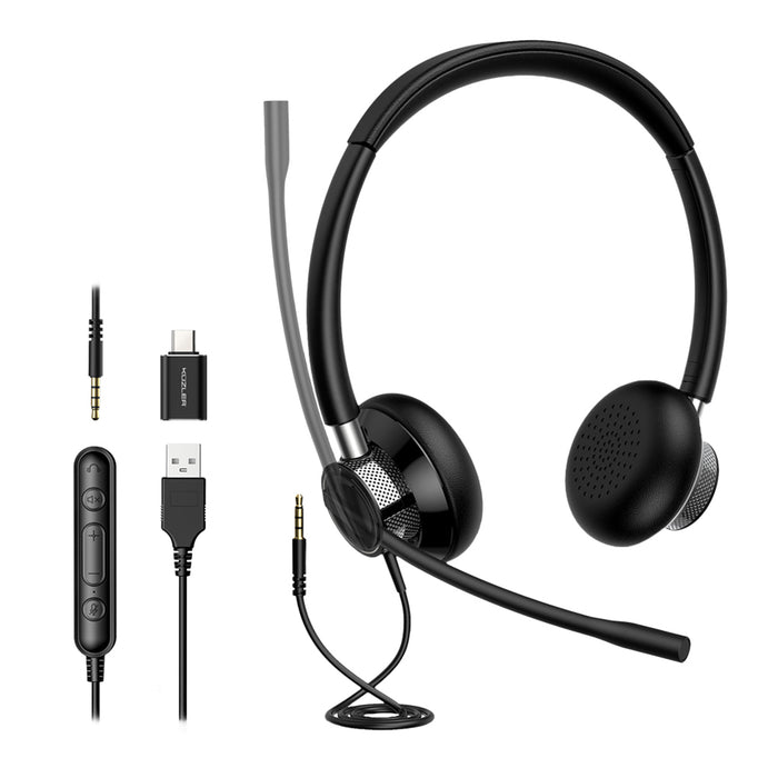 LOGITECH H570E CUFFIE CON MICROFONO OVER EAR USB-A CANCELLAZIONE DEL