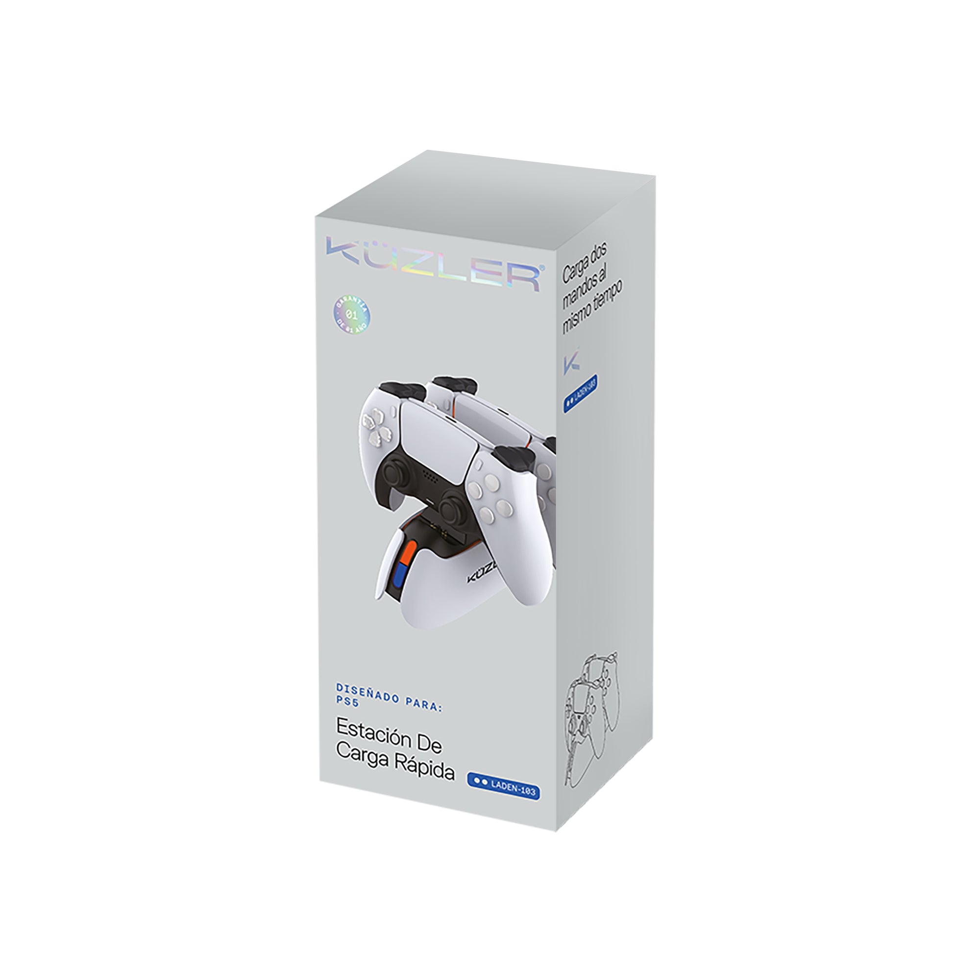 Cargador doble para controles PS5 de carga rápida