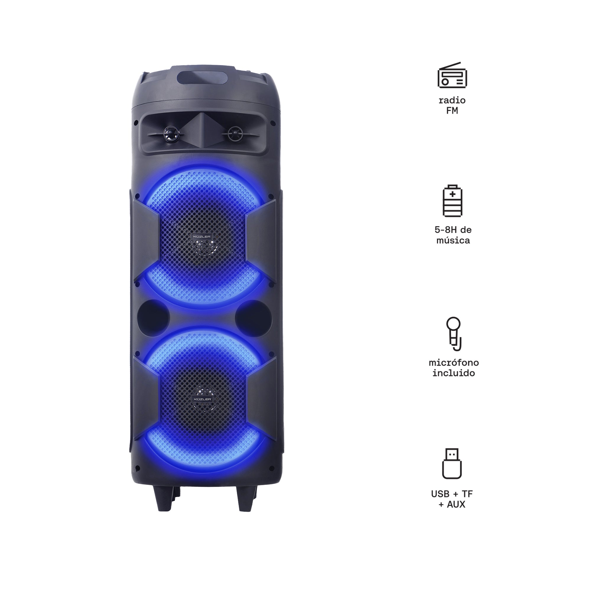 Parlante Torre Bluetooth Alta Potencia micrófono incluido Olaf-101