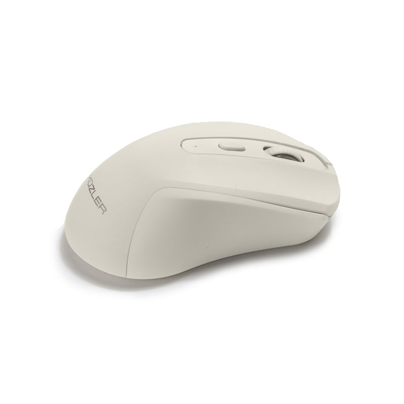 Mouse Inalámbrico Recargable Bluetooth color Beige FONZ-101B