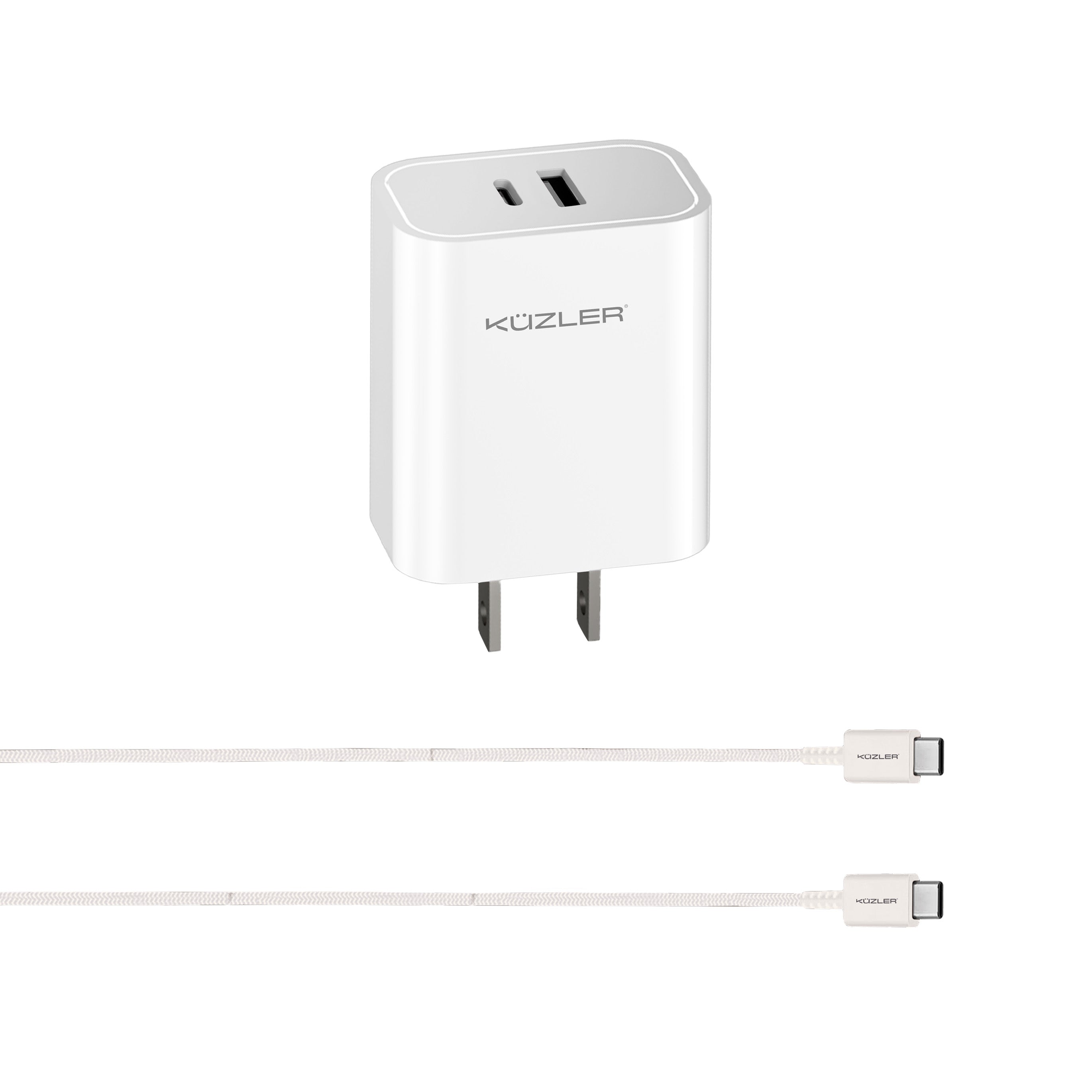 Cargador Tipo C/A 20W + Cable de carga rápida 1m 60W SPEEDVOLT-20B
